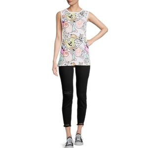 Spongebob Squarepants & friends sleeveless tank top t-shirt Junior women's 15/17